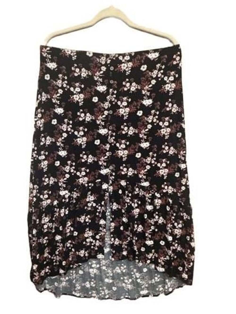 Whimsigoth Knox Rose Skirt Size L Floral Button Front